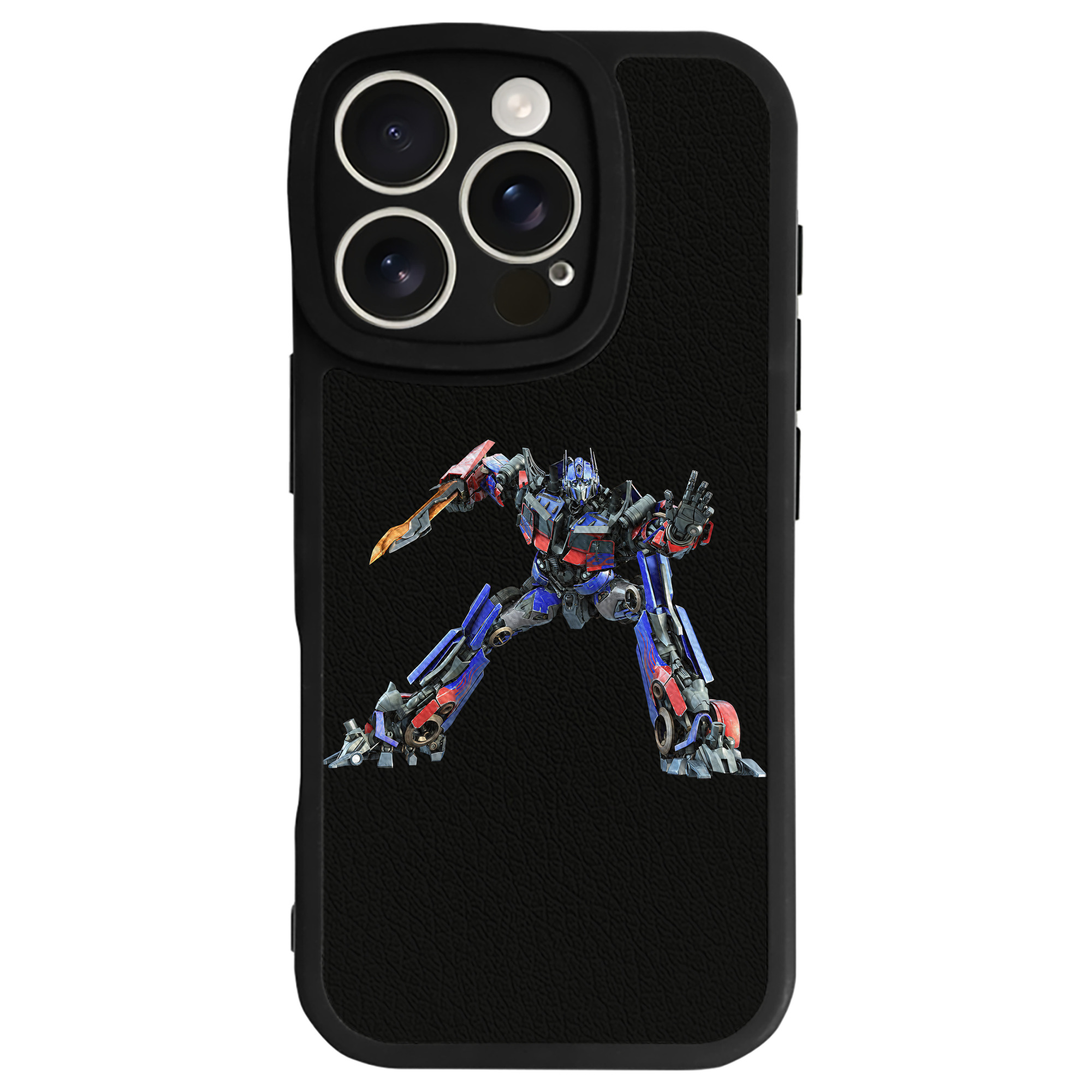（画像用） Transformers トランスフォーマー 【iPhone 16シリーズ対応】シリコンスマホケース（レザー調） 材質：シリコン
